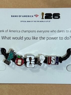 2026 FIFA World Cup Bank of America Charm Bracelet New York City Exclusive
